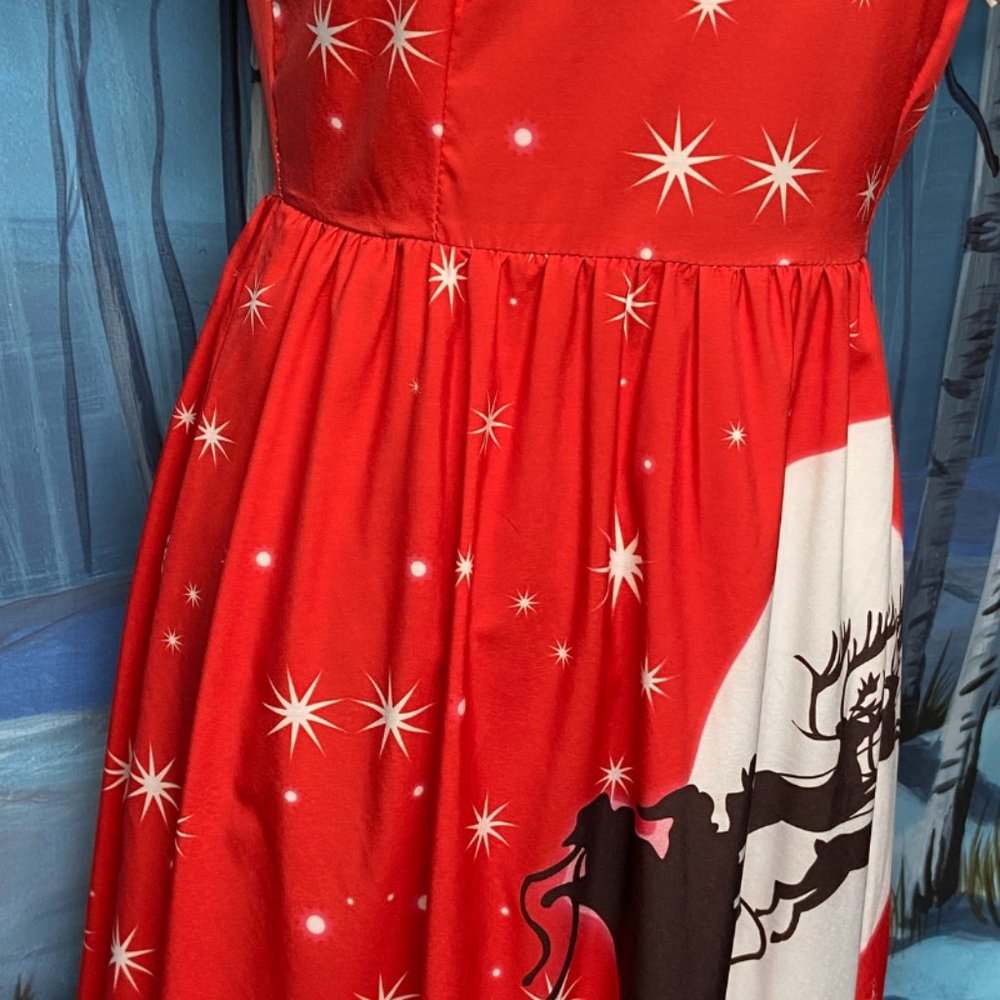 Santa Claus Vintage Style Christmas Dress Size Small - Picture 6 of 13